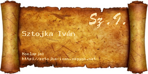 Sztojka Iván névjegykártya